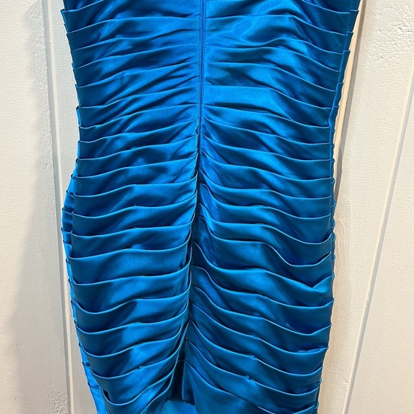 Adrianna Papell Sequin Dress Vivid Blue - Picture 7 of 8